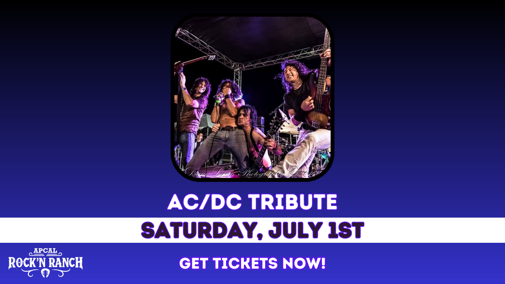 AC / DC Tribute - Bonfire - Saturday, July 1, 2023 - ApCal Rock'N Ranch