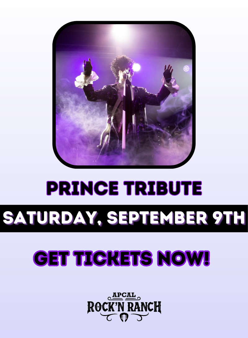 Prince Tribute Band - Saturday September 9th, ApCal Rock'N Ranch