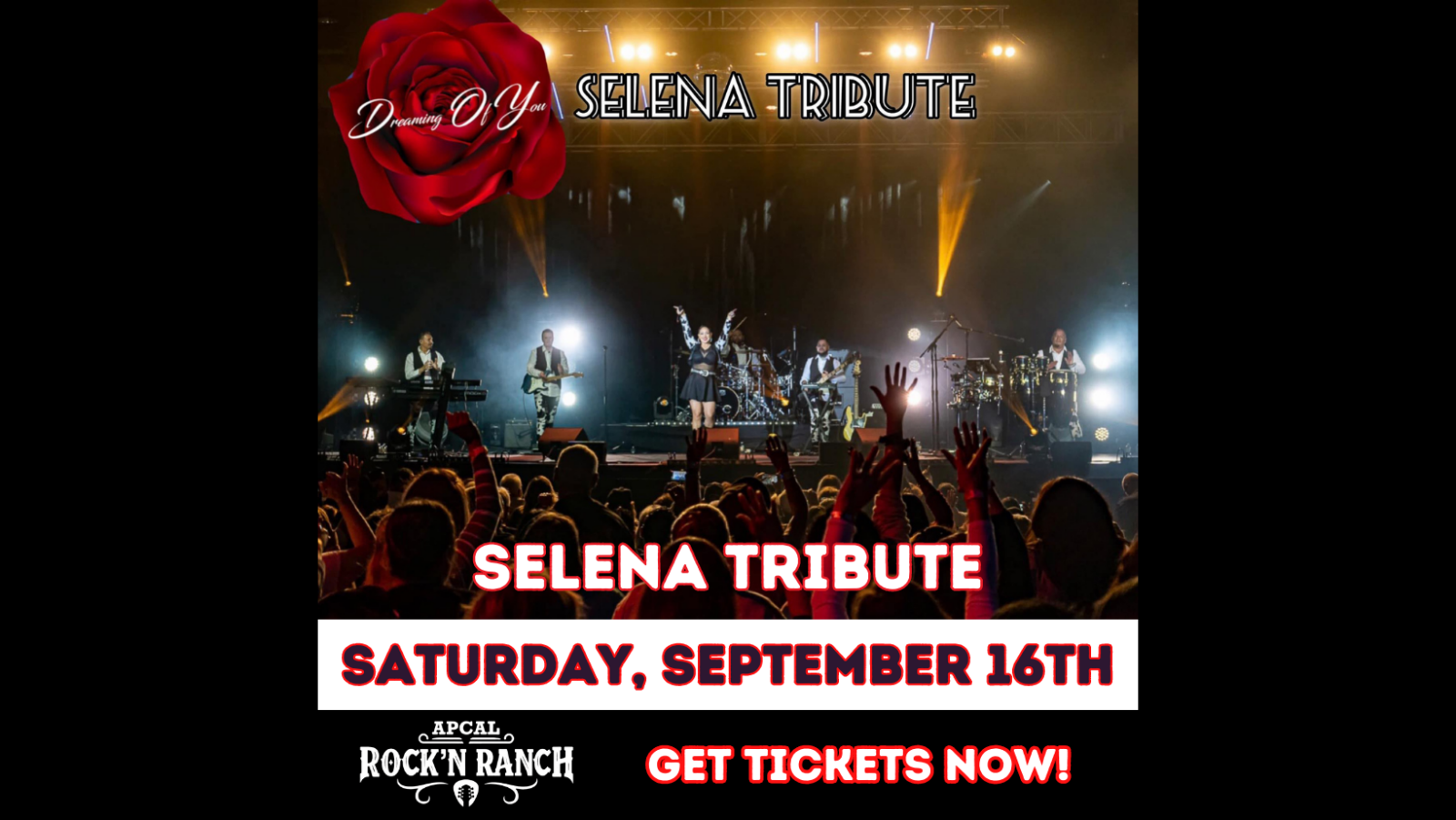 Selena Tribute - Saturday September 16th, ApCal Rock'N Ranch